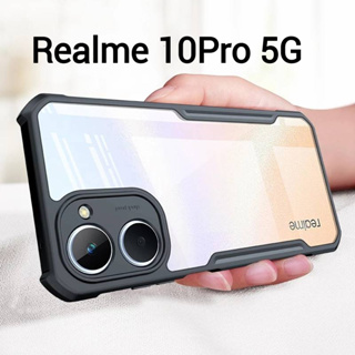 Realme 10Pro 5Gตรงรุ่น(พร้อมส่งในไทย)เคสกันกระแทกขอบสีหลังใสOPPO Realme 10 Pro 5G/Realme 10Pro Plus 5G