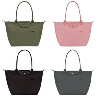 🎀 (สด-ผ่อน) Le pliage GREEN กระเป๋า Longchamp รุ่นใหม่ size M long หูยาว ปักม้า