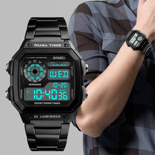 สินค้า นาฬิกา SKmei นาฬิกามาแรง  จับเวลา ตั้งปลุกได้ ไฟ LED ส่องสว่าง (รุ่นSK05)