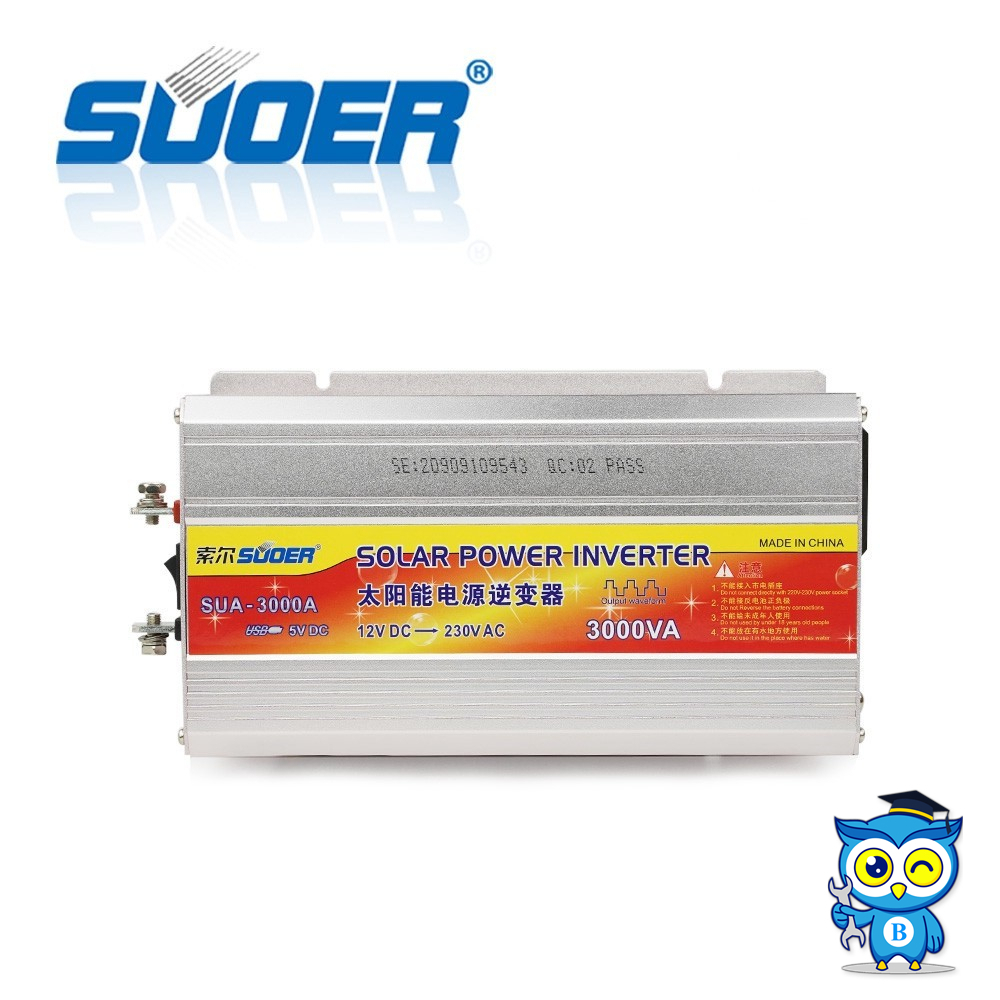 ภาพสินค้าSuoer รุ่นใหม่12V3000VA 24V3000VA (850W) รุ่น 3000va 12V/24V to 220V Modified Sine Wave 3000 Power Invert จากร้าน landzshop บน Shopee ภาพที่ 1