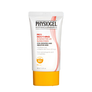 PHYSIOGEL Red Soothing AI Sensitive UV Sunscreen SPF 50 PA+++ 40 ml. ฟิสิโอเจล เรด ซูทติ้ง เอไอ เซนซิทีฟ ยูวี ซันสกรีน เอสพีเอฟ 50+ พีเอ+++ 40 มล.