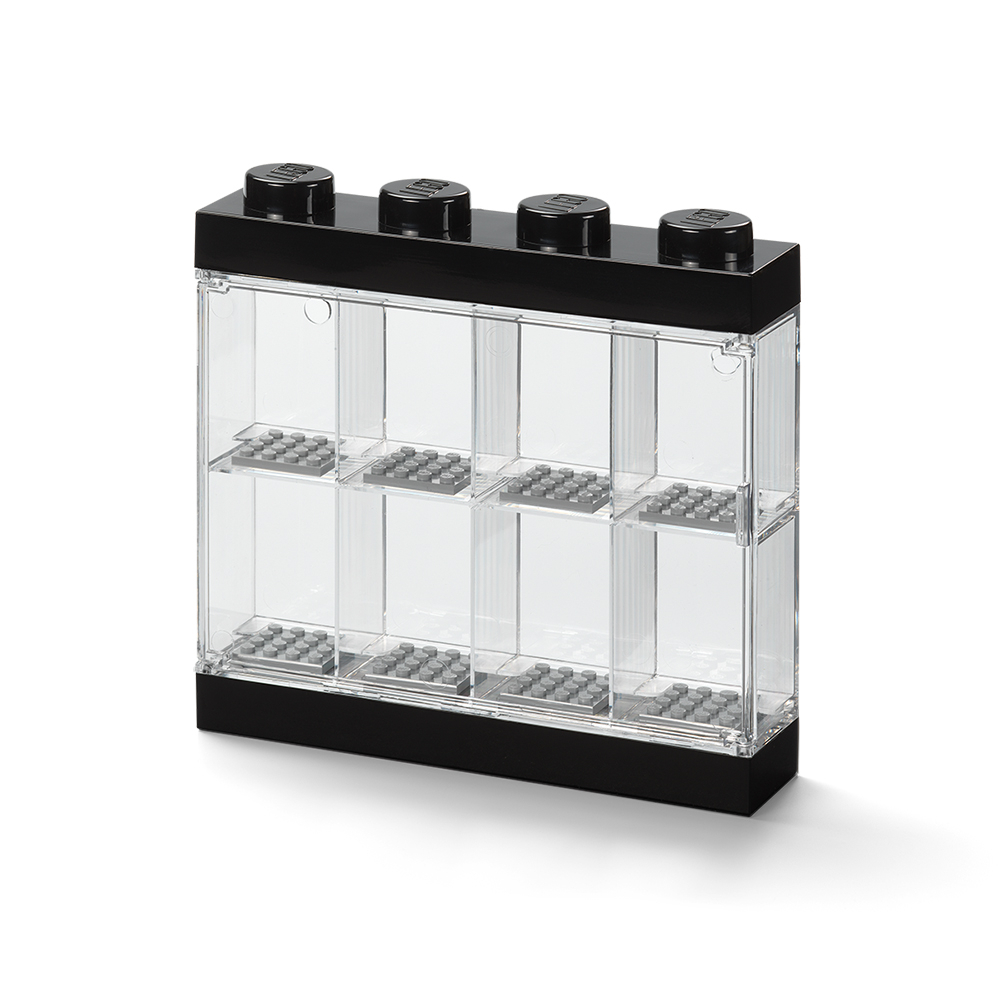 lego-minifigure-display-case-8-black-กล่องใส่มินิฟิกเกอร์-เลโก้-ดิสเพลย์เคส-สีดำ-8-ช่อง-ของแท้-100
