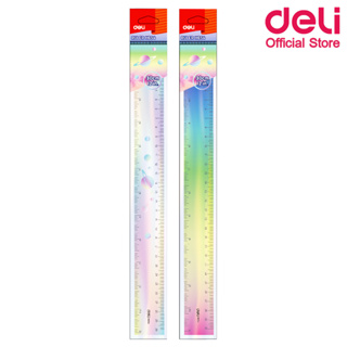 Deli H654 Ruler ไม้บรรทัดแฟนซีสุดน่ารัก ขนาด 30 CM (แพ็คกล่อง 20 ชิ้น) ไม้บรรทัด ไม้บรรทัดแฟนซี เครื่องเขียน อุปกรณ์การเรียน