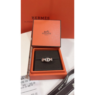 พร้อมส่ง 🔥SALE 16999🔥New แหวน Hermes Chaine dancre Enchainee ring Size 52 ยอดฮิต Size นี้ Shopไทยไม่มีของนะแม๊