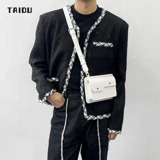 TAIDU กระเป๋าหนังใต้วงแขนแฟชั่นมินิมอล กระเป๋าสะพายข้างสายโซ่ crossbody ทรงเหลี่ยมใบเล็ก แมตช์แบบสบาย ๆ