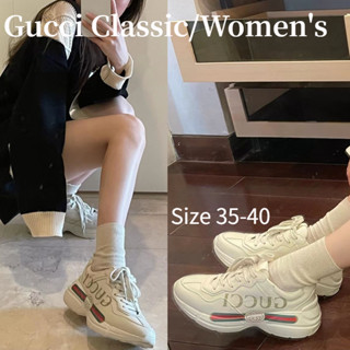 Gucci รองเท้าผ้าใบ Gucci Classic/Womens/Size 35-40