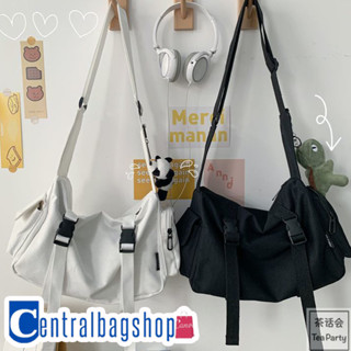 centralbagshop(C1438)-C1 กระเป๋าผ้าสะพายข้าง ผ้าแคนวาส สุดเท่