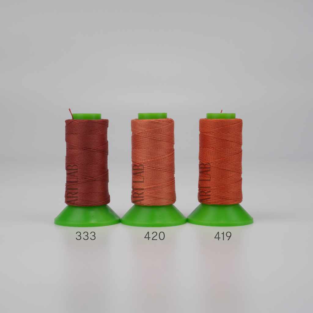 แบ่งขาย 10 เมตร ด้ายลิน Lin Cable Waxed Polycotton จากฝรั่งเศส Sajou ...