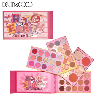 KEVIN&amp;COCO 51 Colors Eyeshadow Blush Highlighting Palette, Matte Glitter Makeup Palette อายแชโดว์ 51 สี ติดทน