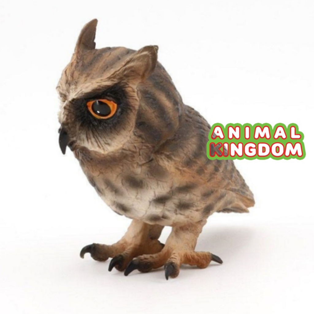 animal-kingdom-โมเดลสัตว์-นกฮูก-นกเค้าแมว-สีน้ำตาล-ขนาด-12-00-cm-จากสงขลา