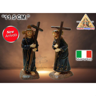 รูปปั้น พระเยซู แบกไม้กางเขน พระคริสต์ คาทอลิก อิตาลี ITALY Catholic Jesus statue Figurine