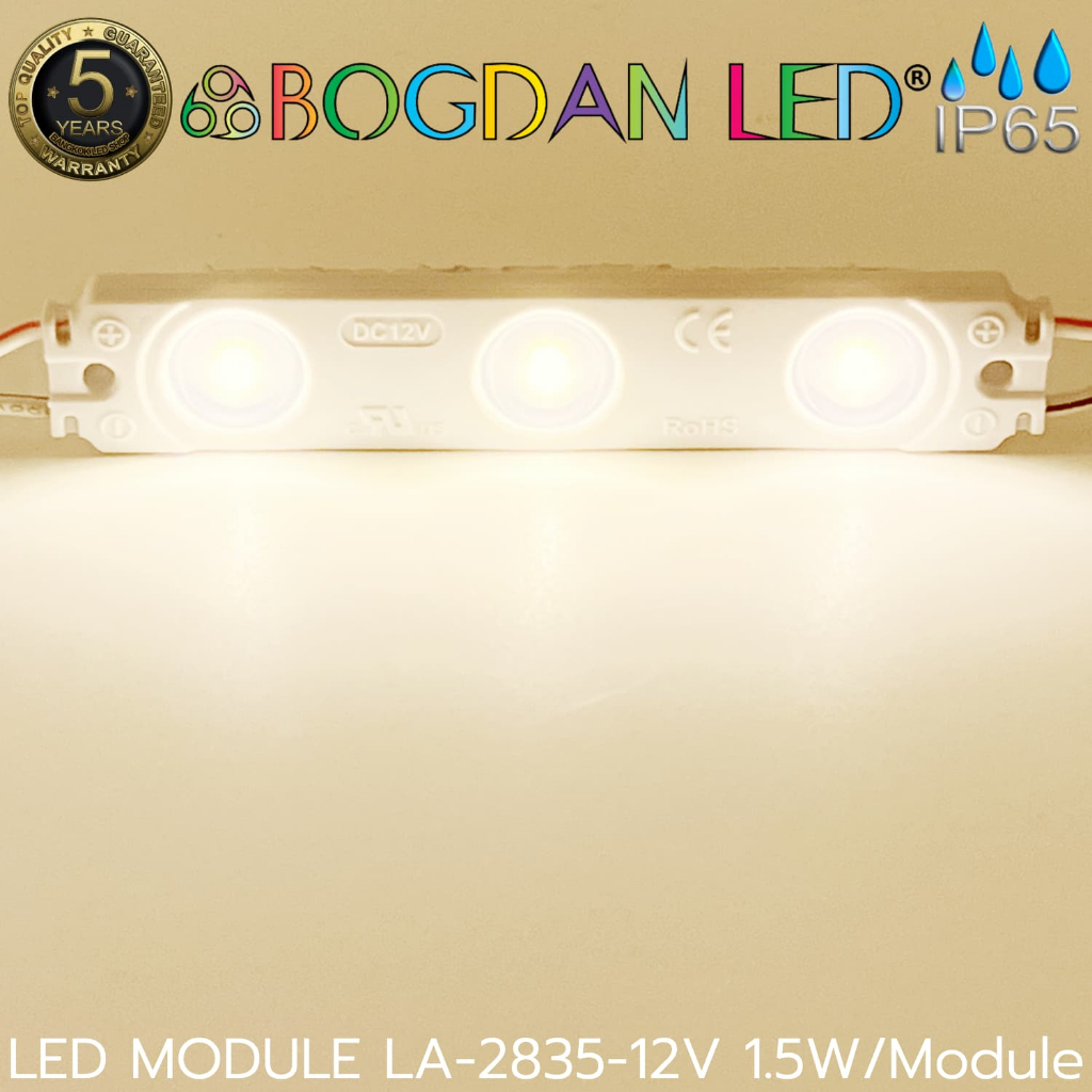 led-module-la-2835-dc-12v-1-5w-module-30w-panel-แอลอีดีโมดูลกันน้ำ-ip65-ราคาต่อ-1-ชิ้นหรือ-1-module