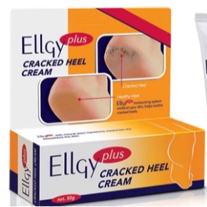 Ellgy plus 50 g /25 g.เอลจี้ พลัส ครีมทาส้นเท้าแตก/Ellgy Plus Cracked Heel D-Factor 50gm