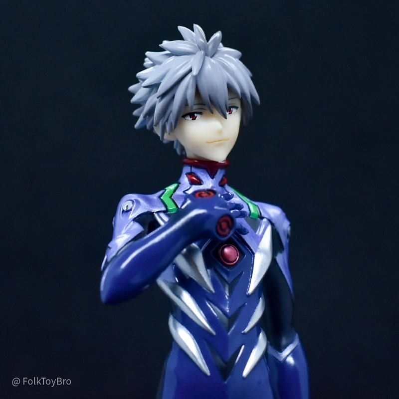 QB Award Nagisa Kaoru Figure Kuji Evangelion - Collezionismo Giapponese In ABS - 19,5 Cm Con Base - 2