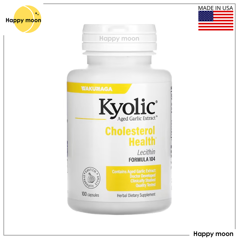 Kyolic, Aged Garlic Extract with Lecithin, Cholesterol Health, 100