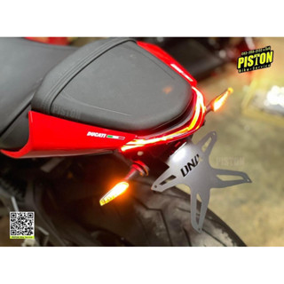 M937 ท้ายสั้นพับได้ DNA Evo เพลทตรงรุ่น by Pistonbike