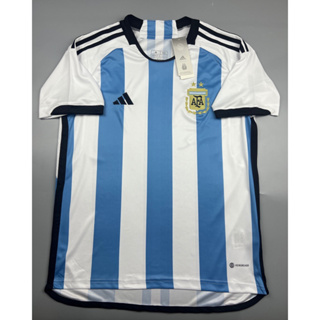 เสื้อบอล แฟนบอล ทีมชาติ อาเจนติน่า เหย้า 2022-23 Argentina Home ฟุตบอลโลก World Cup 2022