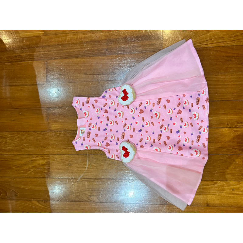 cheescake-dress-3t-สำหรับน้อง-2-3-ขวบ-ใส่แค่ครั้งเดียว-ใหม่มาก-จากร้าน-eclair-fait-de-couer