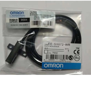 photoelectric switch EE-SX672-WR 2M slot type photoelectric switch Omron ใหม่สต็อกที่ไทย🇹🇭