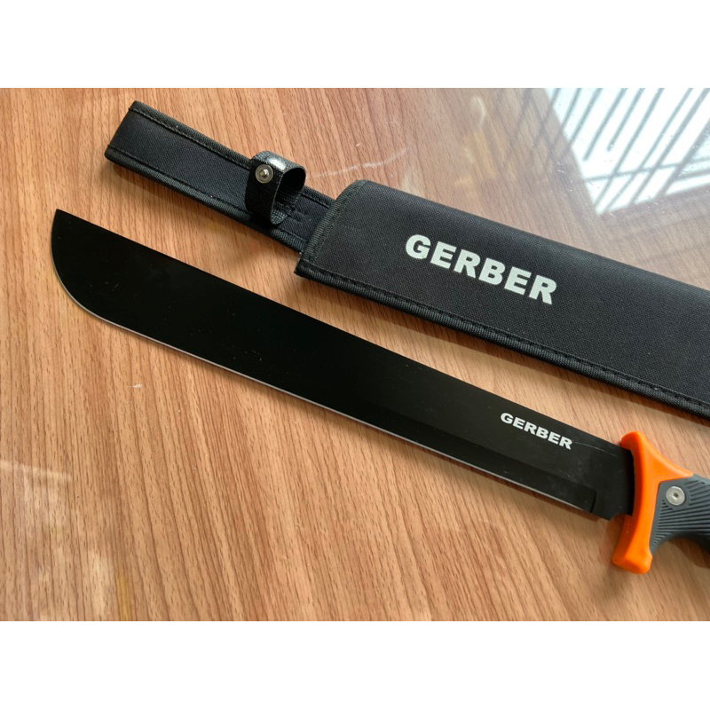 อุปกรณ์เดินป่า-มีดเดินป่า-มีดยาว-มีดสปาต้า-มีดพกเดินป่า-gerber-2918-21-ใบดำ