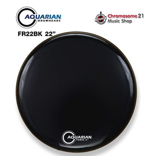 หนังกระเดื่อง Aquarian - FORCE II รุ่น FR22BK ขนาด22นิ้ว หนังดำ