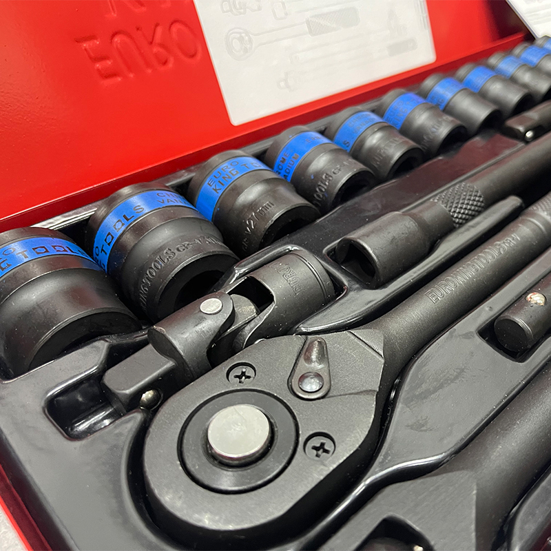 EURO KING TOOLS ลูกบล็อกแบบ 12 เหลี่ยม(สีดำ) ชุดเครื่องมือ ประแจ ชุด ...