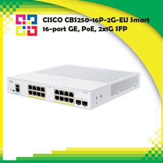 CISCO CBS250-16P-2G-EU Smart 16-port GE, PoE, 2x1G SFP