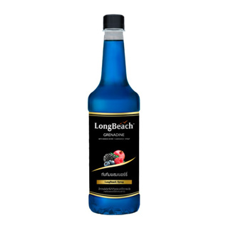 LongBeach Blue Grenadine Syrup ลองบีชไซรัปทับทิมผสมเบอร์รี่ 740ml.