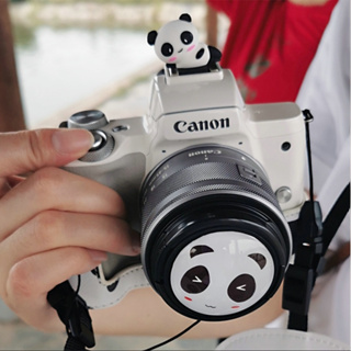 Hit Item !! ตัวปิดช่องแฟลช ฝาปิดหน้าเลนส์ Canon Nikon Fuji Sony Olympus Pana Lumix ลายหมีแพนด้า แต่งกล้องแฟชั่นสุดชีด