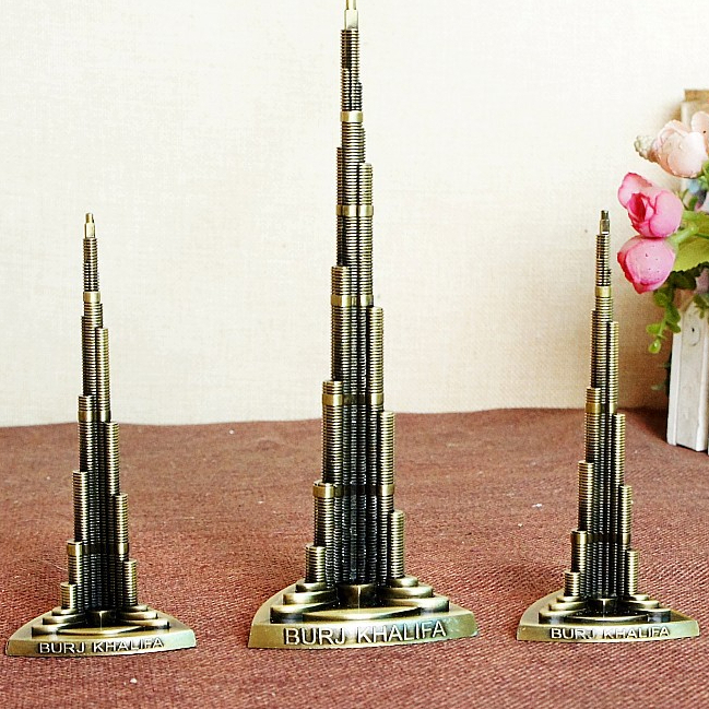 ตึกบุรจญ์เคาะลีฟะฮ์ Burj Khalifa Building 22ซม โมเดลโลหะ Bronze บุรจญ์ ...