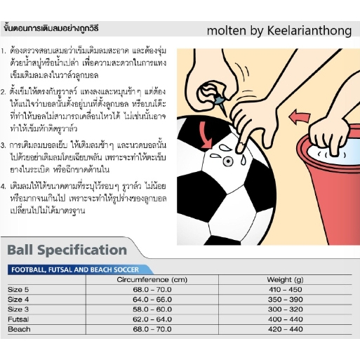 ภาพสินค้าลูกวอลเลย์บอล วอลเลย์บอล Molten รุ่น V5VC จากร้าน double_k_sport บน Shopee ภาพที่ 7