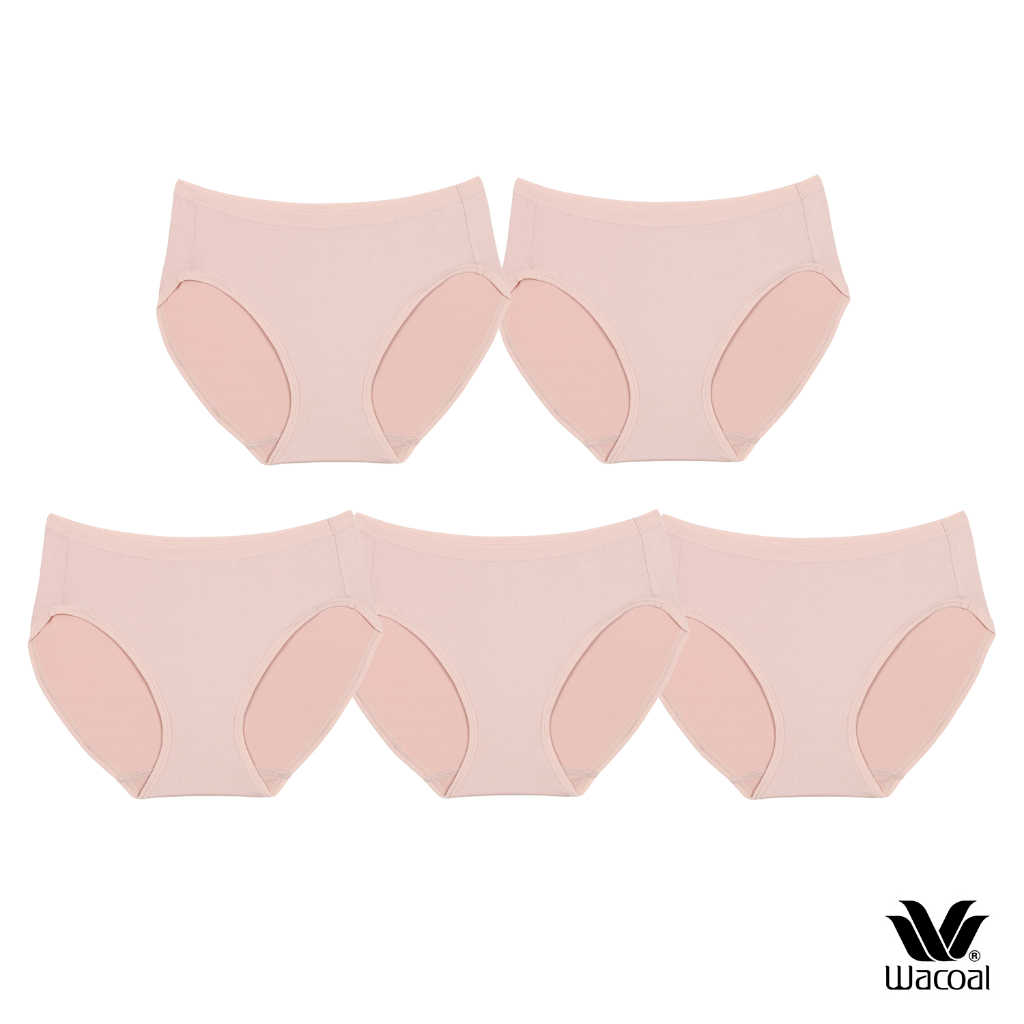 ภาพหน้าปกสินค้าWacoal Bikini Panty กางเกงในรูปแบบบิกินี่ รุ่น WU1C34/WU1F34 สีเบจ (BC)