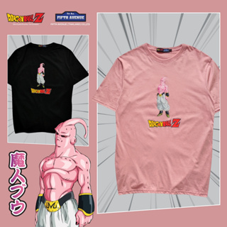 🟠เสื้อยืดดราก้อนบอล DBZ-002 : DragonBallZ🐉 : BUU-จอมมารบู : สีดำ-สีชมพู