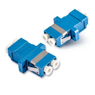 ตัวต่อกลาง Fiber Optic Connector Adapter อะแดปเตอร์ไฟเบอร์ ต่อตรง LC / LC (Duplex) lc/upc