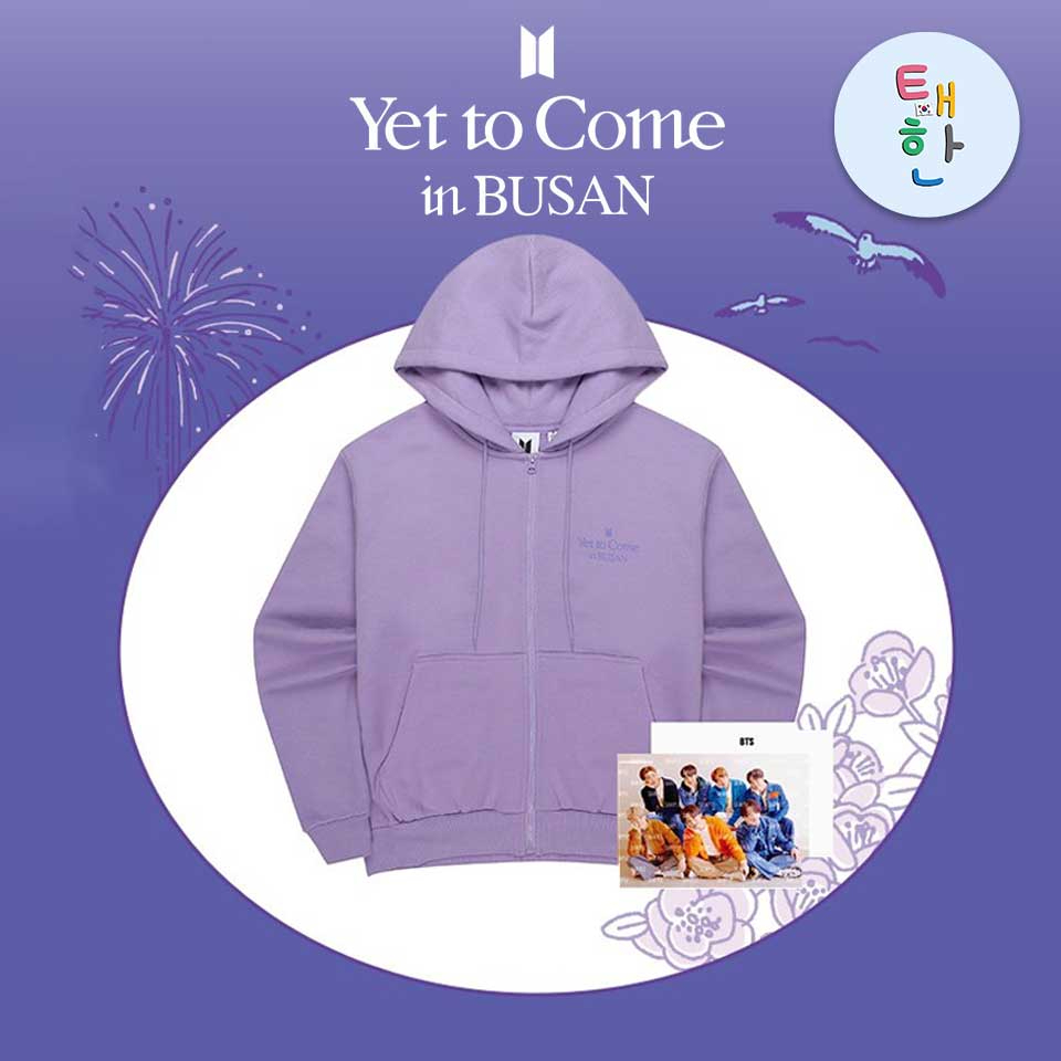 🔥ส่งด่วน ส่งทันที🔥 [BTS] เสื้อฮูด BTS YET TO COME IN BUSAN - Zip