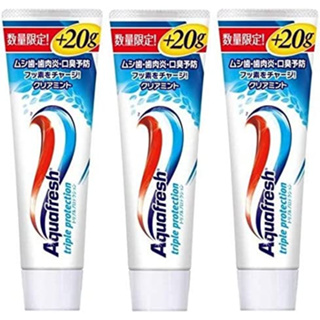 ถูกสุด!! หลอดใหญ่เพิ่มปริมาณ ยาสีฟัน Aquafresh นำเข้าจากญี่ปุ่น แท้100%