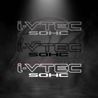 สติกเกอร์ i-VTEC SOHC/TURBO 1ชุด 2ชิ้น