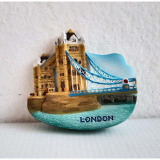 แม่เหล็กติดตู้เย็น รูปสะพานทาวเวอร์บริดจ์ England Landmark Souvenir Magnet Collection Gift for Refrigerator