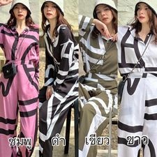 Korea set (490.-) ชุดเซตลวดลายสุดชิค ที่ใส่ไปไหนคนก็ต้องมอง มีความหรูหรา