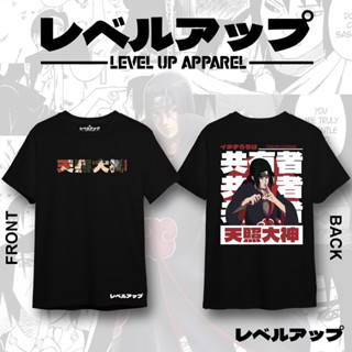 เสื้อยืดอนิเมะ - เสื้อยืดแขนสั้นผู้ชาย Itachi Uchiha Naruto อินเทรนด์