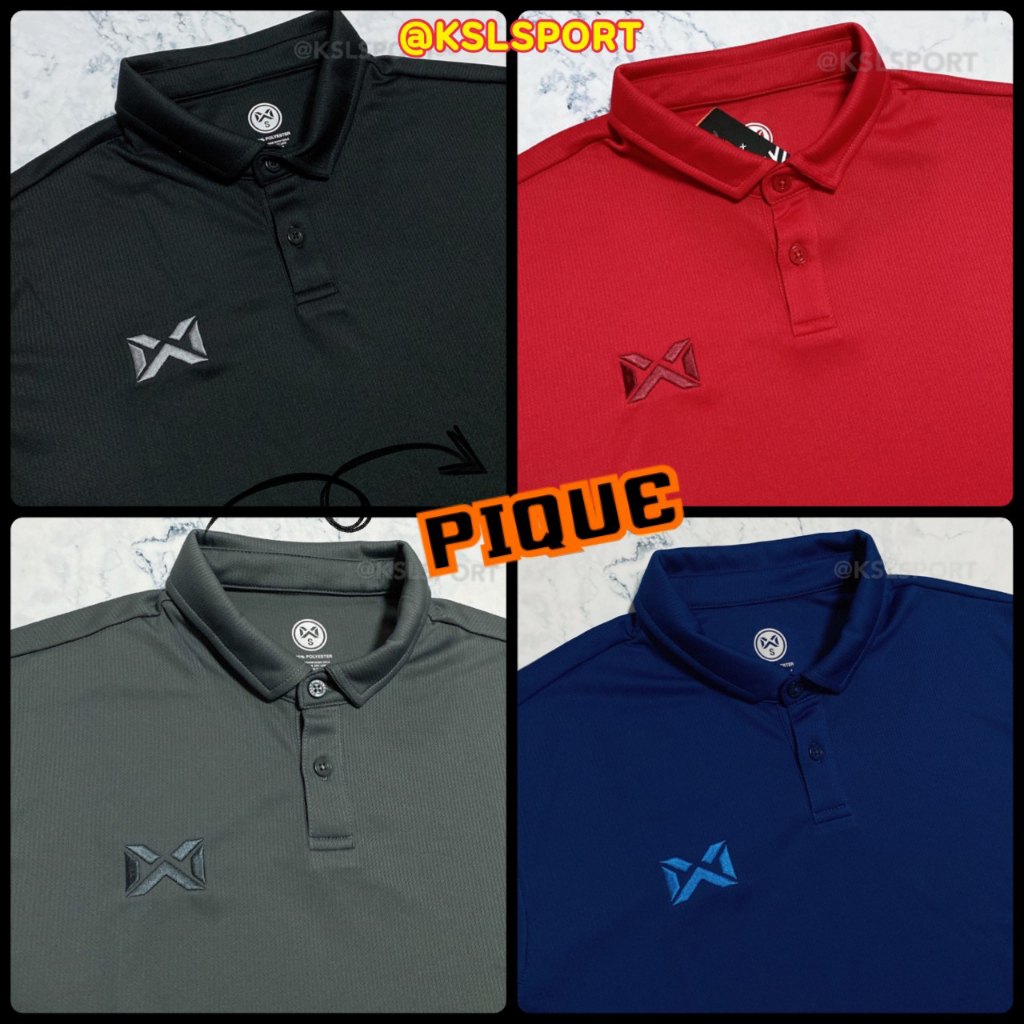 ภาพสินค้าWARRIX รุ่น PIQUE (WA-212PLACL30) เสื้อโปโลวอริกซ์สีล้วน คอปก ใส่สบาย ไม่มีกระเป๋า ไม่ต้องรีด ของแท้100% สีม่วง/ฟ้า/ข... จากร้าน ksl_sport บน Shopee ภาพที่ 5