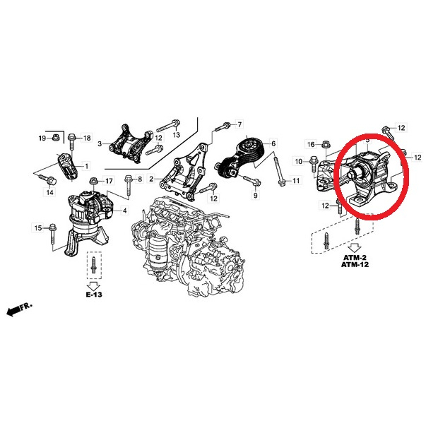 ยางแท่นเครื่อง-ยางแท่นเกียร์-ฮอนด้า-ซีวิค-honda-civic-fb-2012-2016-เครื่อง-1-8l-เกียร์ธรรมดา-mt-doctor-car