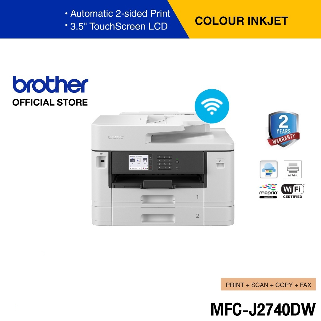 brother-mfc-j2740dw-เครื่องพิมพ์มัลติฟังก์ชัน-อิงค์เจ็ท-พิมพ์-สแกน-ถ่ายเอกสาร-แฟ็กซ์-รองรับอีเธอร์เน็ตและระบบไร้สายในตัว-ประกันจะมีผลภายใน15วัน-หลังจากที่ได้รับสินค้า