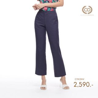 C&amp;D กางเกงขาวยาว กาง﻿เ﻿กงผู้หญิง LINEN PANTS กางเกงขายาว สีน้ำเงิน (C9X2NV)