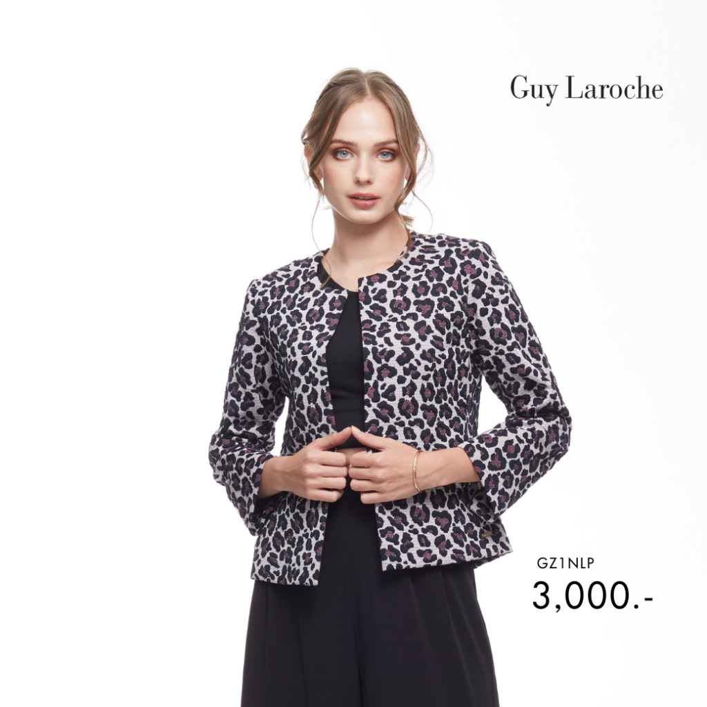 guy-laroche-new-gl-light-jacket-jersey-jacquard-pink-leo-ลีโอสีชมพู-gz1nlp