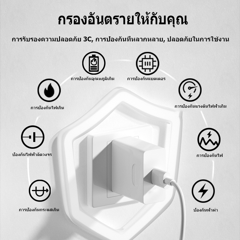 รับประกัน-1-ปี-6a-66w-usb-type-c-xiaomi-huawei-super-charger-ตั้งค่า