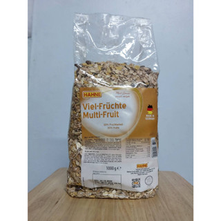 Hahne Viel-Fruchte Multi-Fruit  ฮาทเน่ มัลติ ฟรุ๊ต มูสลี่ มูสลี่ผสมผลไม้ 1 กก. จากเยอรมนี