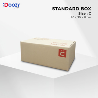 กล่องไปรษณีย์ ขนาด C ( 20 x 30 x 11 ซม.) แพ็ค 20 ใบ กล่องพัสดุ กล่องฝาชน Doozy Pack ถูกที่สุด!