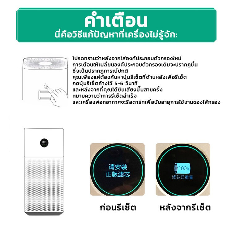 ภาพสินค้าไส้กรองอากาศ Xiaomi Mi Air Purifier Filter (มี RFID) ไส้กรองเครื่องฟอกอากาศ รุ่น Xiaomi 3C/3S/3H/Pro/2S/2C/2H จากร้าน housewaremall บน Shopee ภาพที่ 9