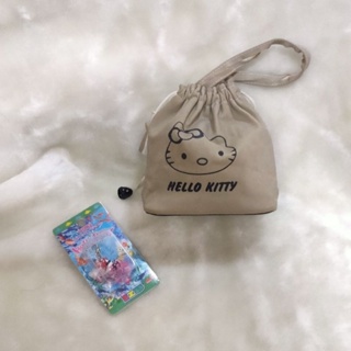 กระเป๋าผ้าคล้องมือ กับ ตุ๊กตานักดำน้ำ Hello Kitty